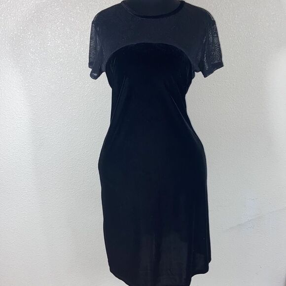 Vintage Connected Velvet Woman Dress Size 6 - Picture 1 of 12